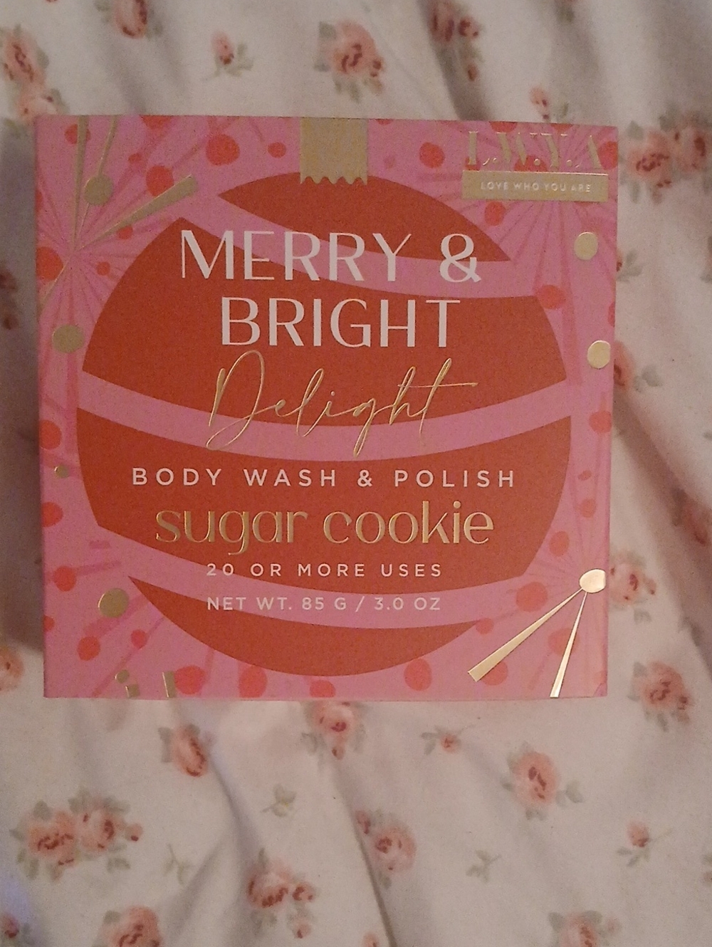 Delight Sugar Cookie Body Wash On A Spounge.